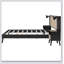 Structure de lit en rotin et bois avec lampes-637846692