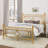Ajayceon Metal Platform Bed Frame With Vintage-Style Headboard And Footboard-366724057-357881626