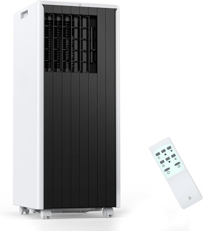 Portable Air Conditioners, 8,000 BTU AC Unit with Remote Control, Fan/Dehumidifier Mode, Sleep Mode, Child Lock, LED Touch Panel, Window Kit, Cools Room Up to 350 Sq.Ft. White