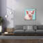 «Epic Graffiti» «Floral Pig» par Elizabeth Tyndall, art mural sur toile, 37 po x 37 po