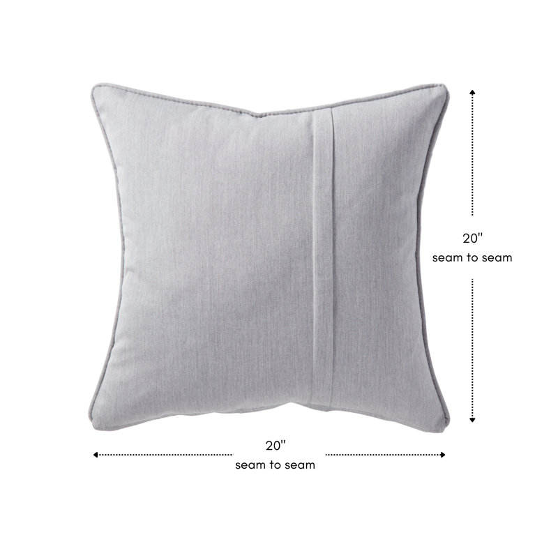 Sunbrella Throw Pillow, Canvas Granite, Set of 4
