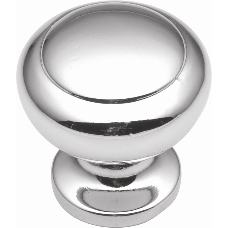 Eclipse 1 1/4" Diameter Mushroom Knob, Chrome