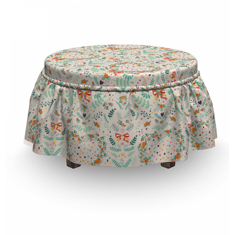 Box Cushion Ottoman Slipcover