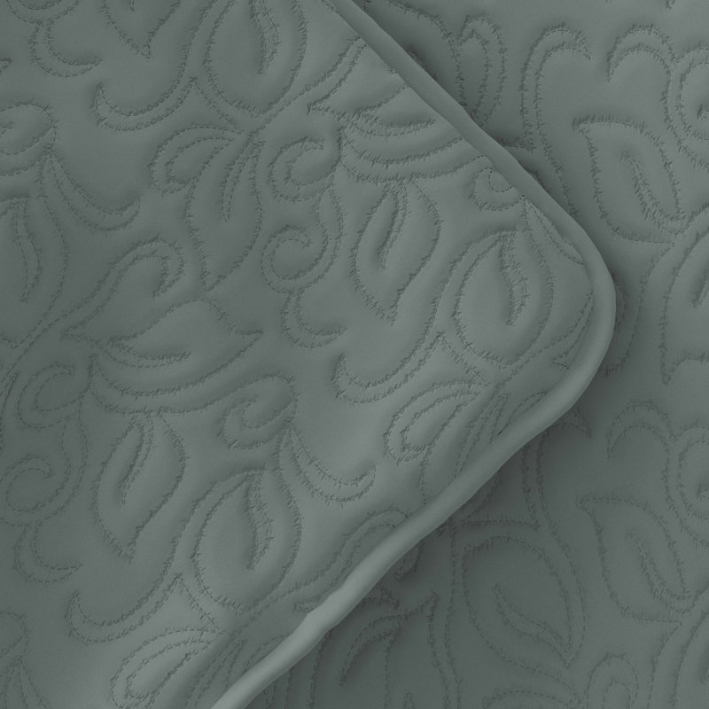 Ensemble de courtepointe Becky Cameron, Eucalyptus, Courtepointe simple + 1 taie décorative standard