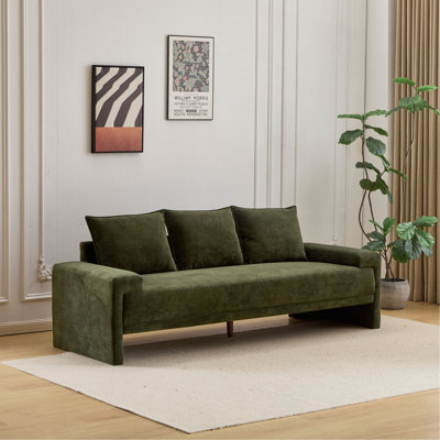 Algora 84.5 In. 3 Seater Modern Upholstered Velvet Sofa