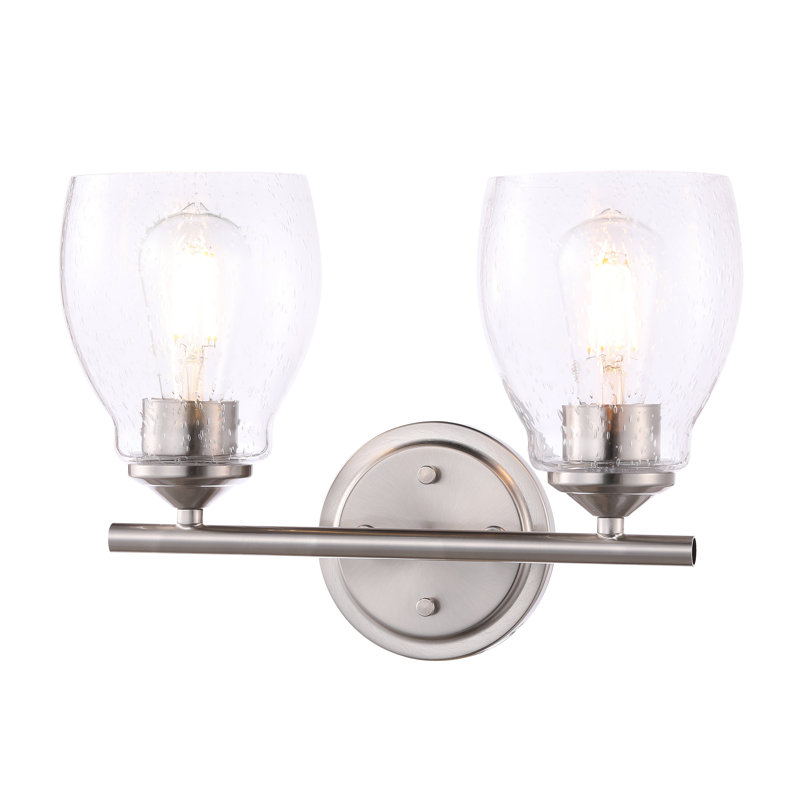 Éclairage pour meuble-lavabo Longshore Tides Blodwyn, Nickel