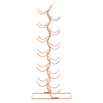 Tabletop Wine Bottle Rack in Copper