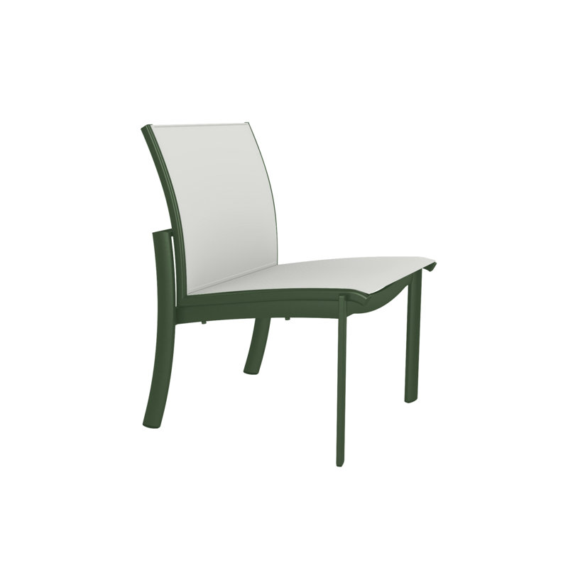 Kor Outdoor Dining Side Chair, Snow, Bogota