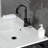 Kingston Brass Quadras 31-Inch Ceramic Console Sink with Steel Base and Shelf-49610551-49619310