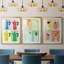 Moka Pot Colorblock  -Custom Framed  Premium Print W Matt - 3 Pieces-2071509047-2071509032
