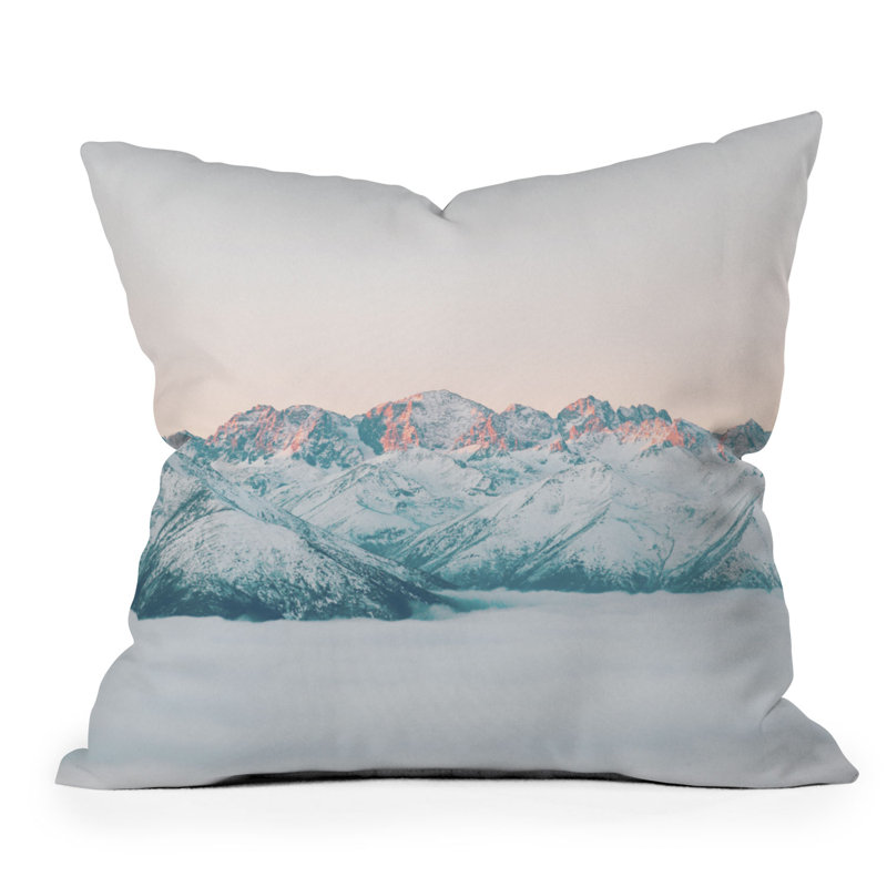  Coussin décoratif intérieur / extérieur en polyester Landscape, 16 po x 16 po