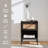 Nestl Wooden Rattan Nightstand End Table with Drawer-100255613-100866089