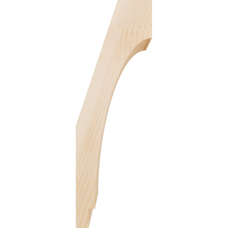 Attelle impériale du genou, Sapin de Douglas, Lisse, H 18 po x l 3,5 po x P 6 po