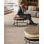 78cm Wide Faux Leather Round Footstool Ottoman-1388762328