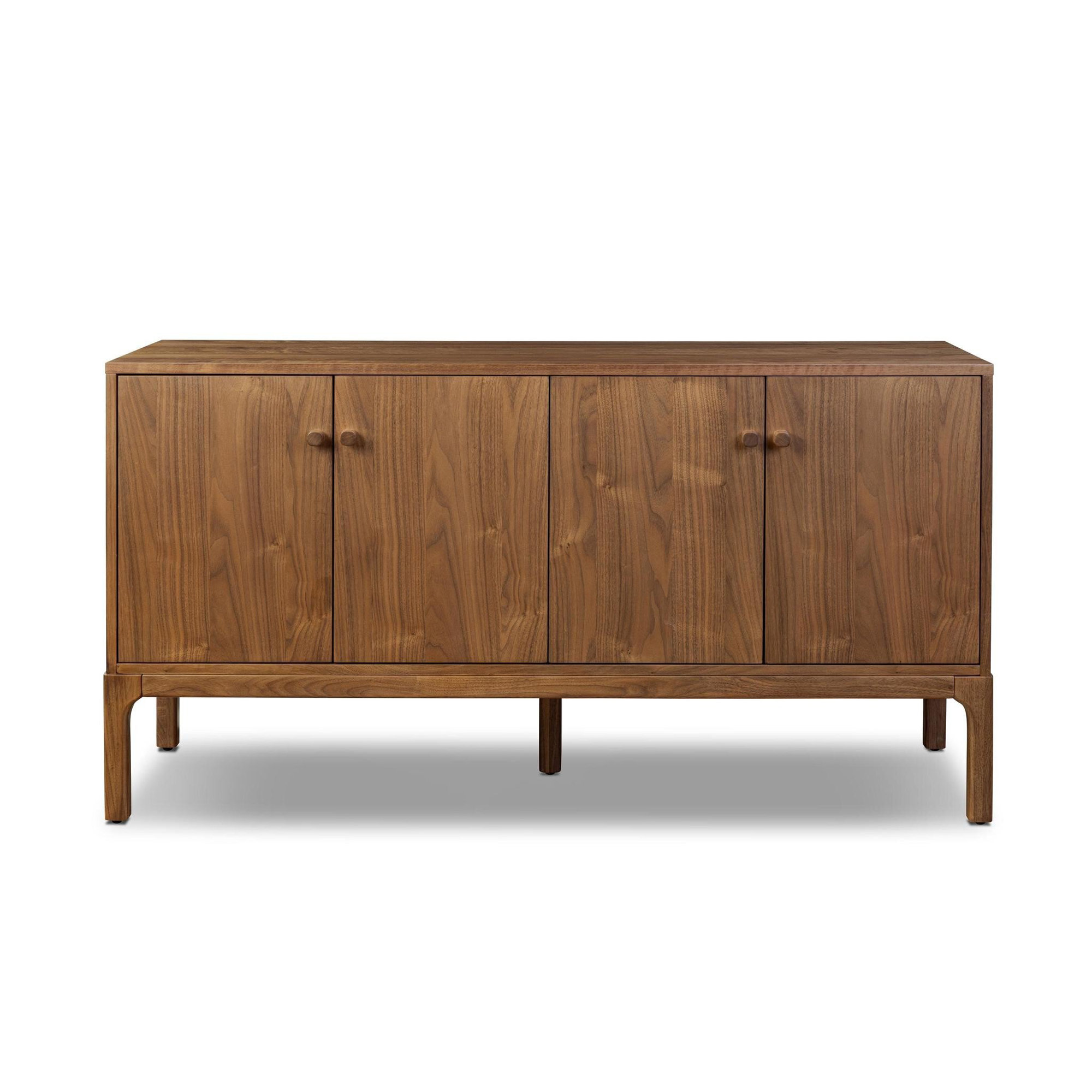 Jacobsen 4 Door Sideboard-Natural Walnut