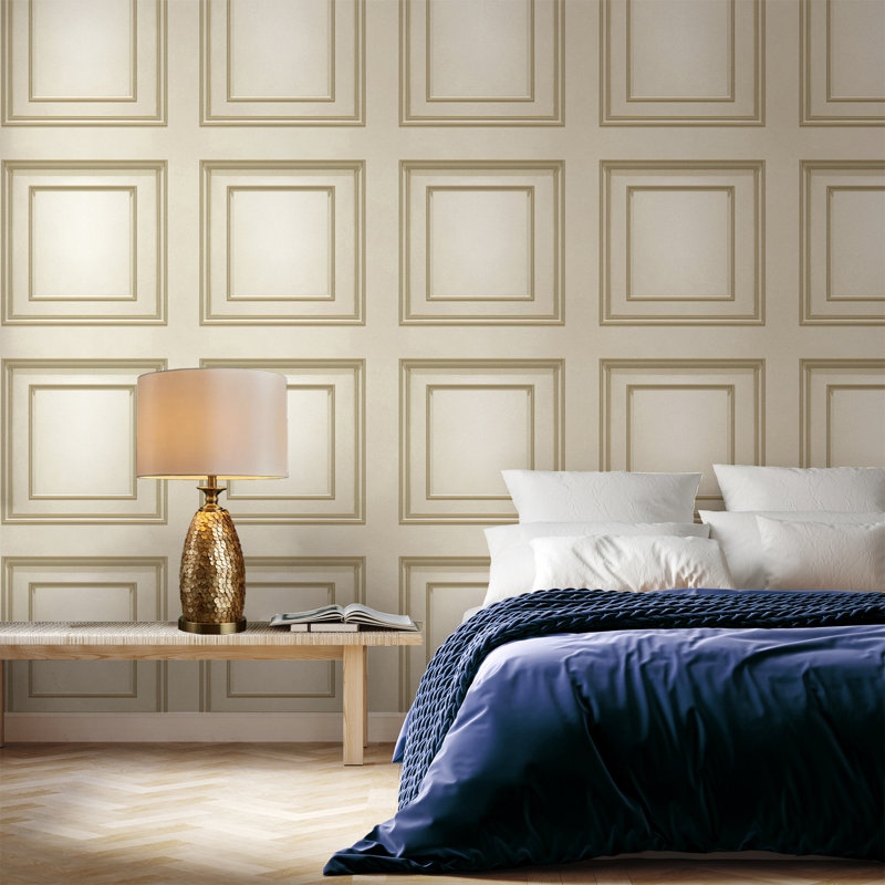 Lamarr 10.05m x 53cm Matte Wallpaper Roll, Cream