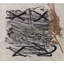 Square Vintage Mid Century Modern Spanish Abstract Expressionist Art Rug