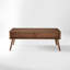 Table basse avec rangement en chêne massif 47 po MCM-1273601635-1267755298