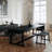 Simple rectangular solid wood dining table-110359119