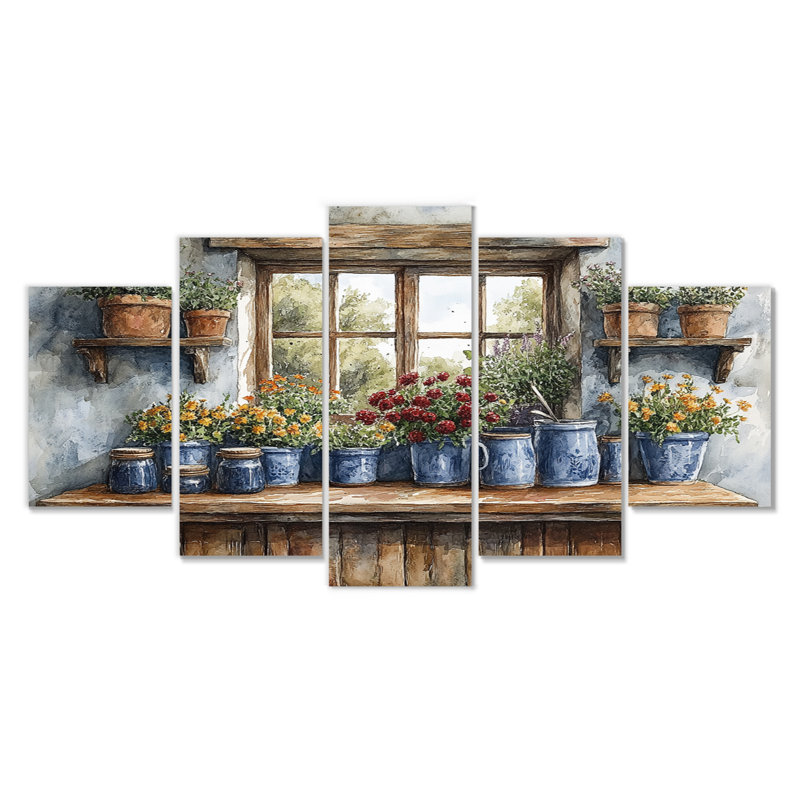 Ensemble de décorations murales Farm Pottery Earthy Color Simplicity IV - Boho Pottery