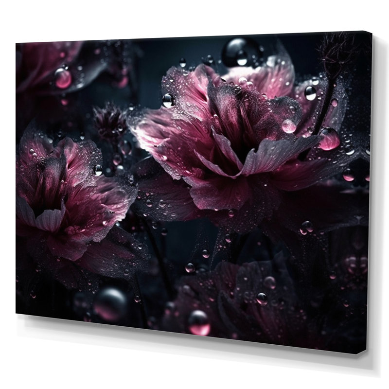 "Pink Lotus Divine Resilience III", reproduction d'art sur toile, H 34 po x l 44 po x P 1,5 po, Toile tendue