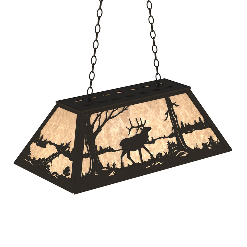 6 - Light Pendant, Mica, Textured Black, Silver