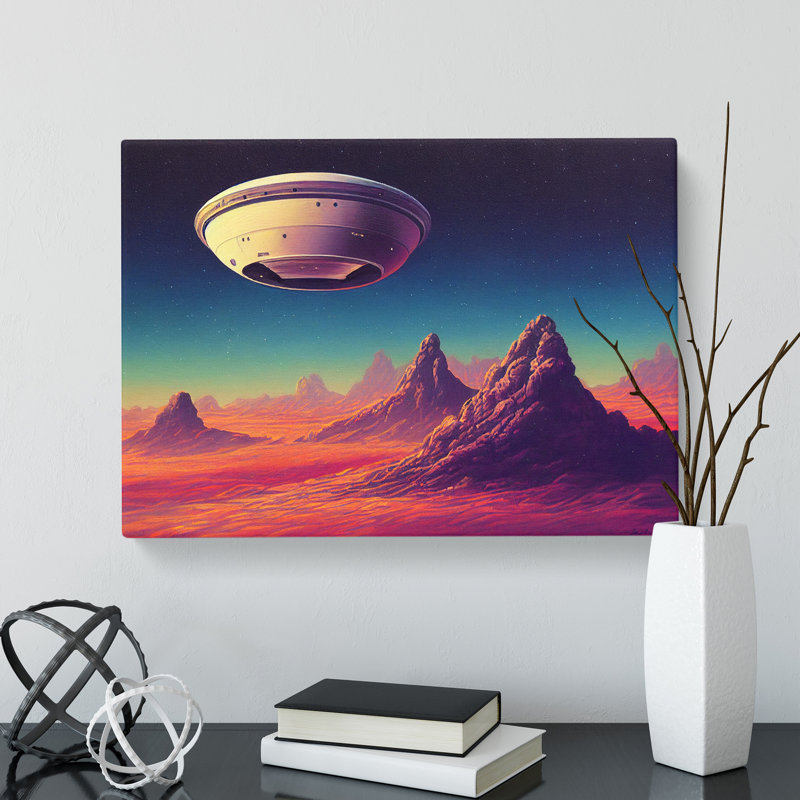 UFO Art Vol.5 - Wrapped Canvas Print, 35cm H x 50cm W x 3cm D