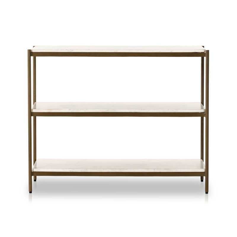 Felix Nightstand, Antique Brass