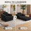 Canapé-lit futon convertible 35,43 po-3535733