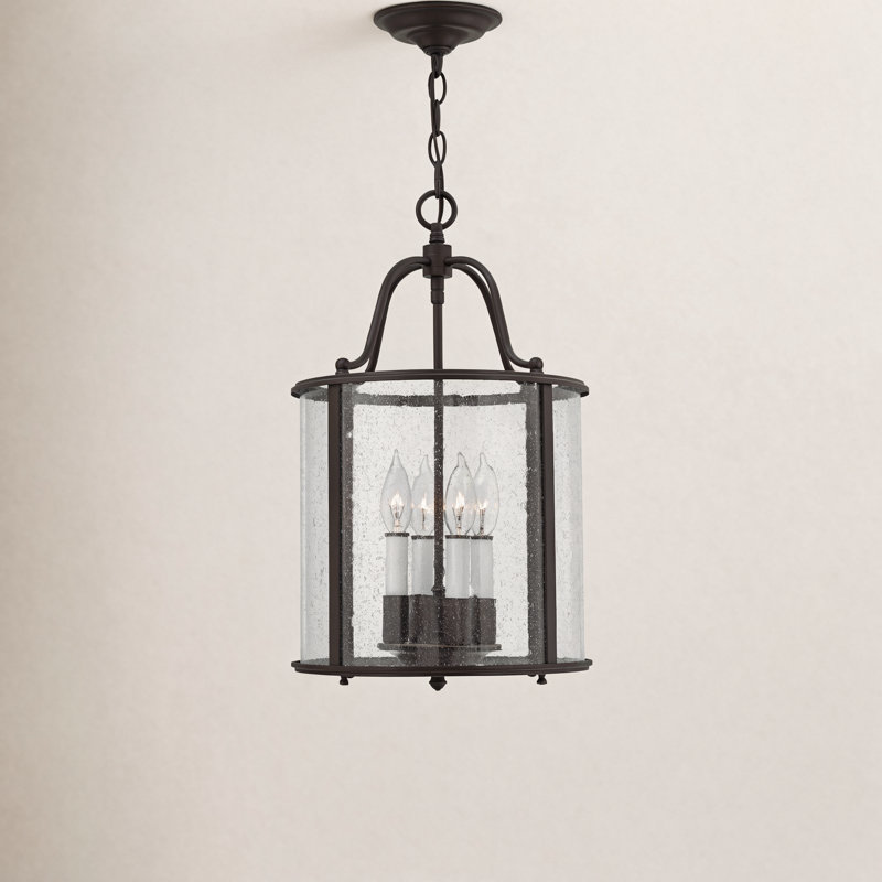 Tide 4 - Light Dimmable Lantern Chandelier, Olde Bronze