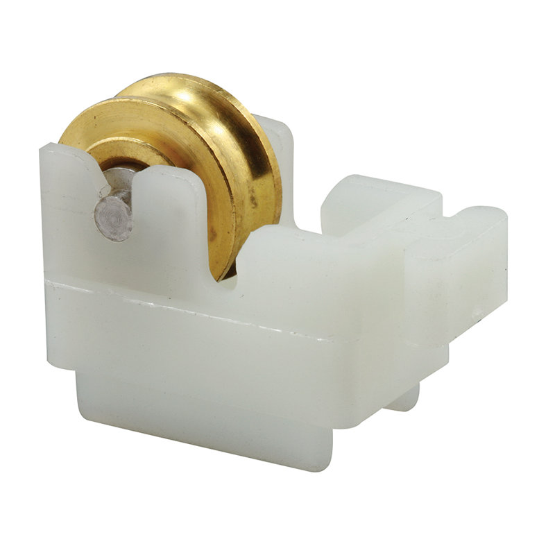 5/8 in., White Plastic with Steel Ball Bearing Roller Assembly