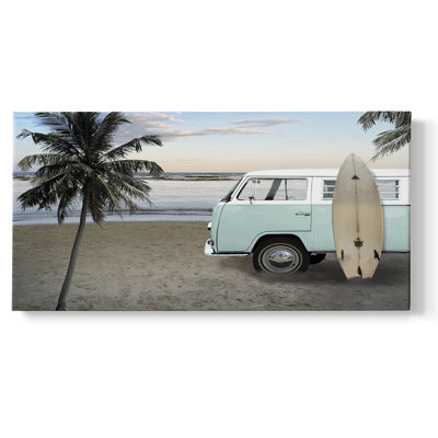 Be Happy Beach- Gallery Wrapped Canvas -Ready to Hang