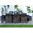 10 - Person Wicker Patio Dining Set with Rectangular Table , Cushions Included-93913443-93913437