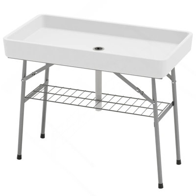 Outdoor Table Cooler,Folding Ice Cooler Table