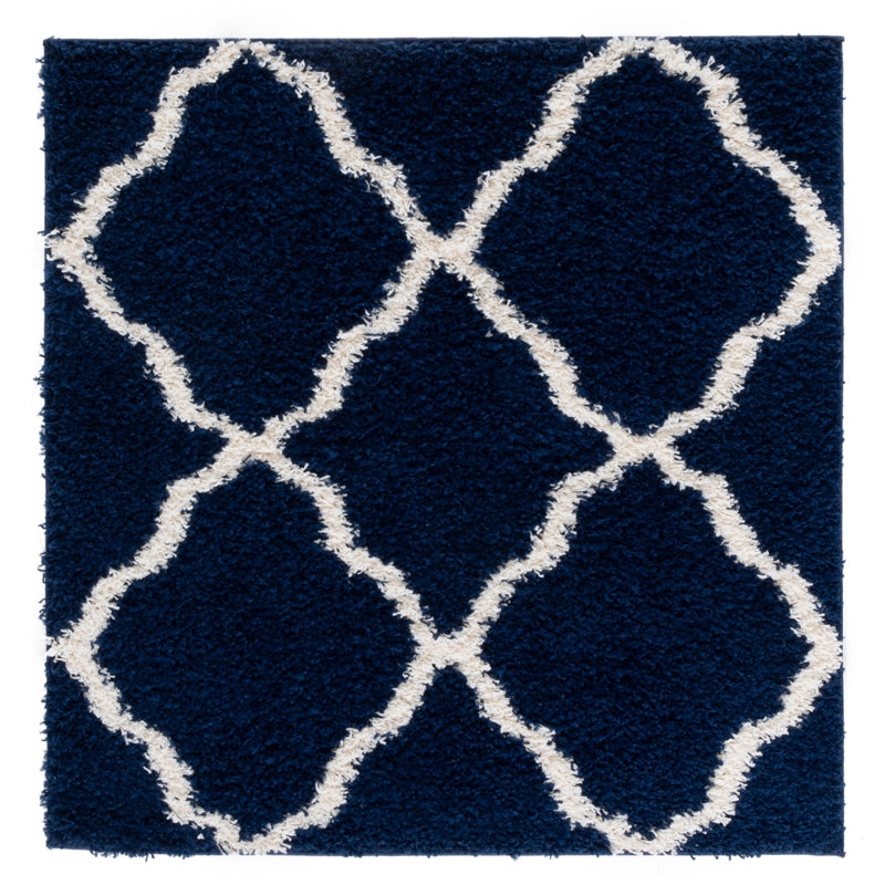 Sgd-Dallas Shag Performance Geometric Rug, Square 4'