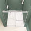 Portes de douche et de baignoire l 68 po x l 72 po x H 76 po Porte de douche coulissante double sans cadre avec verre trempé transparent-93835018