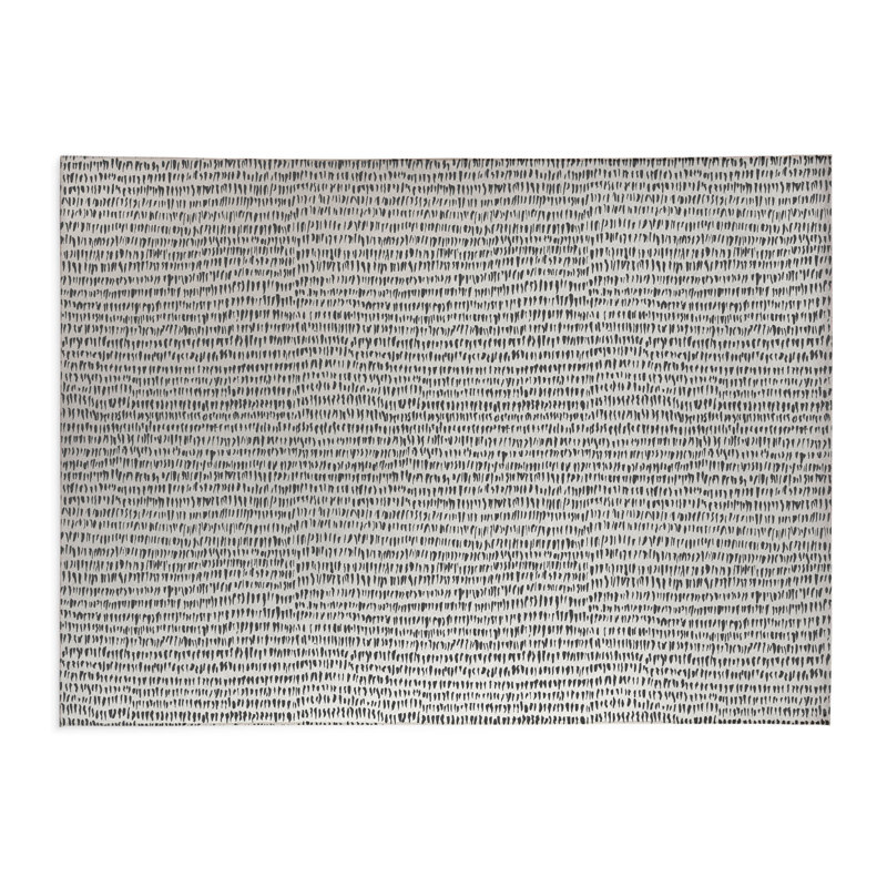 Crops Slate Kids Play Mat, Rectangle 4' x 6', Ivory/Charcoal