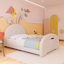 Lit princesse tapissier en bois avec tête de lit et pied de lit-175125705