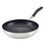 Circulon Stainless Steel Frying Pan with SteelShield and Nonstick Technology, 10.25 Inch, Silver