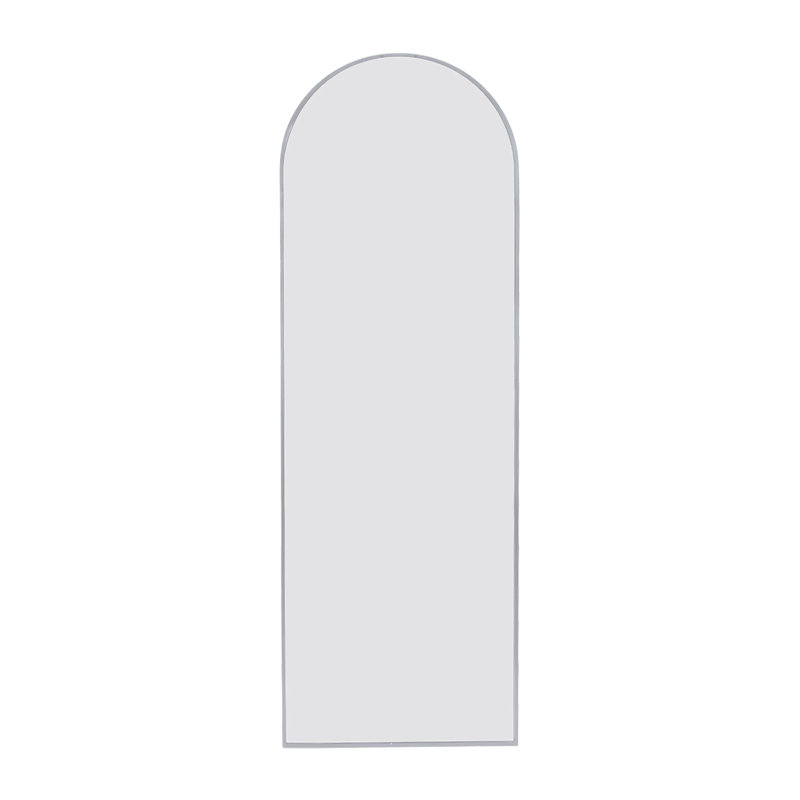 Miroir pleine grandeur en métal, Argent argent, 71 po x 23,6 po
