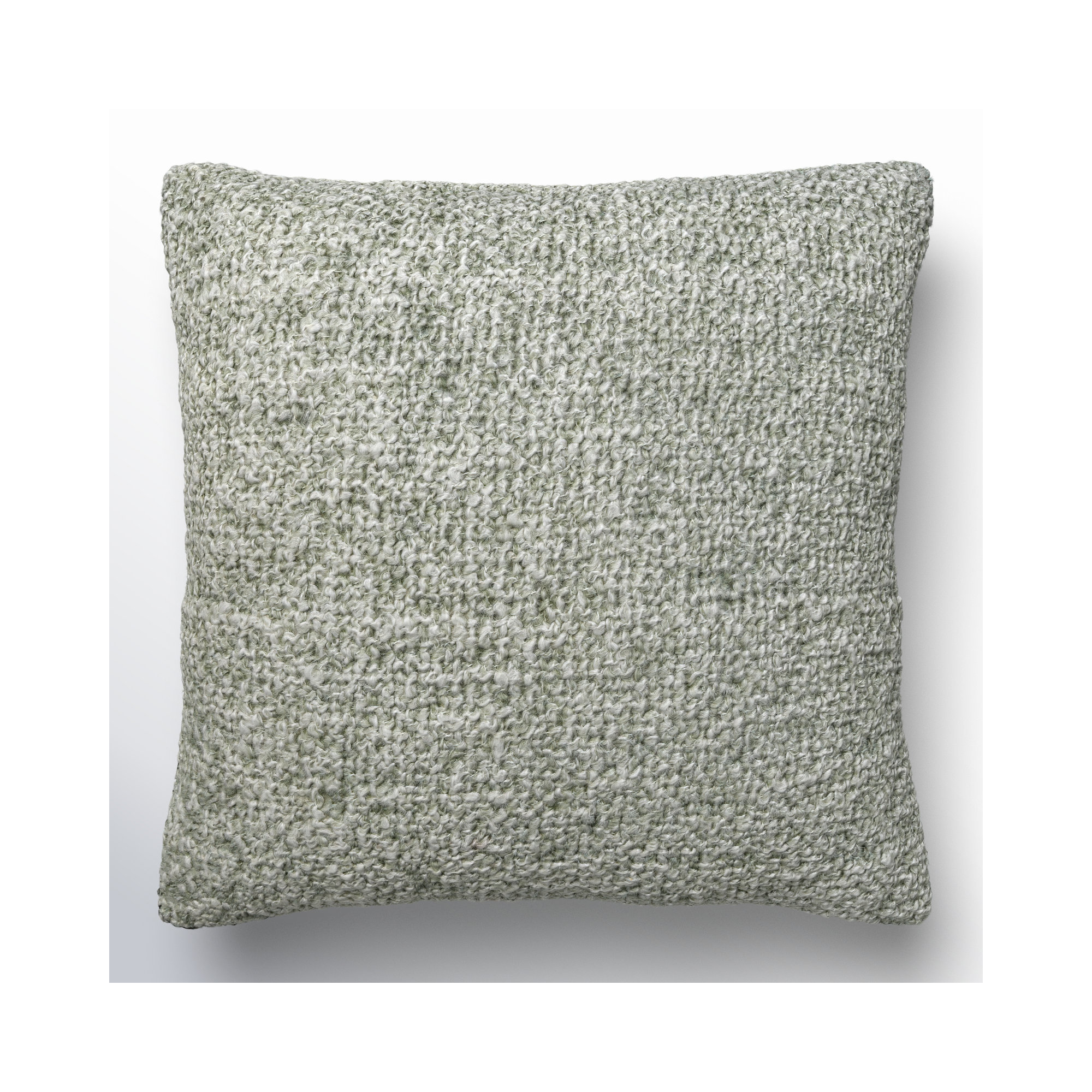 Tamari Pillow Cover, Green, Down, 22"H x 22"W