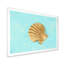 Coquillage doré sur bleu clair - reproduction sur toile-67394979-67394989
