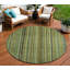 Tapis intérieur lavable rayé 8 pi