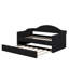 Lit de jour simple capitonné et rembourré avec couchette, canapé-lit en velours avec ports USB et ports de charge de type C-1597225066