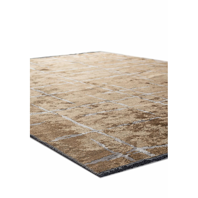 Modern Loose Abstract Stripes, Square 9'
