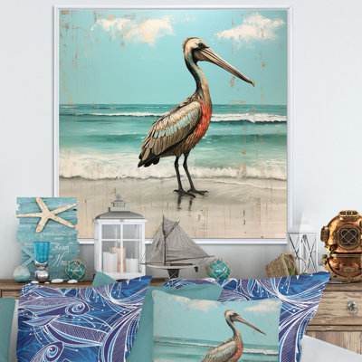 Art mural minimaliste Pelican Poise II
