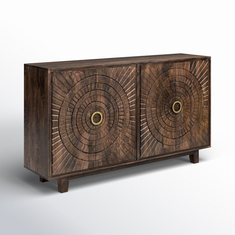 Viva 65'' W Solid Wood Sideboard, Brown