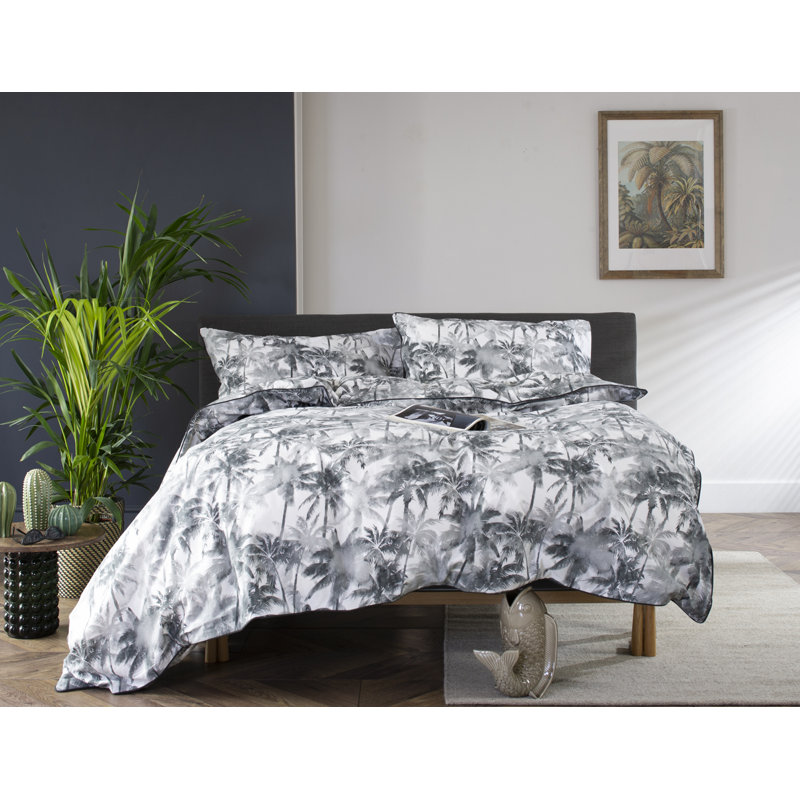Cotton Abstract Duvet Cover Set with Pillowcases, Single - 1 Standard Pillowcase
