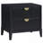 Mason Black 2-Drawer Nightstand
