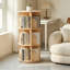 3 Tier Bookshelf with 360°Spinning Design